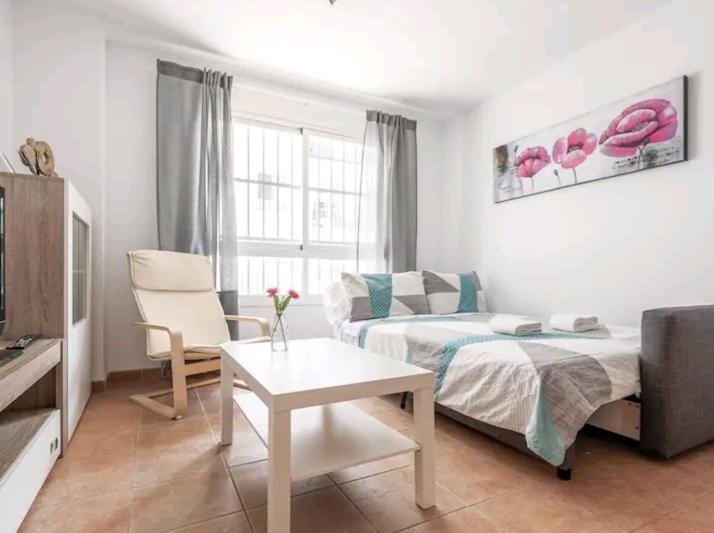 Apartamento Con Patio Y Piscina Cerca De Sevilla La Algaba Bagian luar foto
